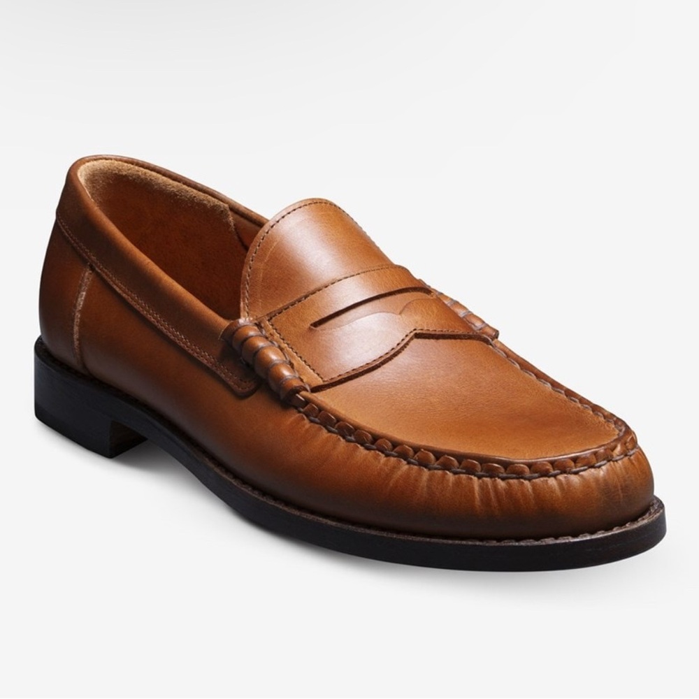 Allen Edmonds Newman Penny Leather Loafers 10